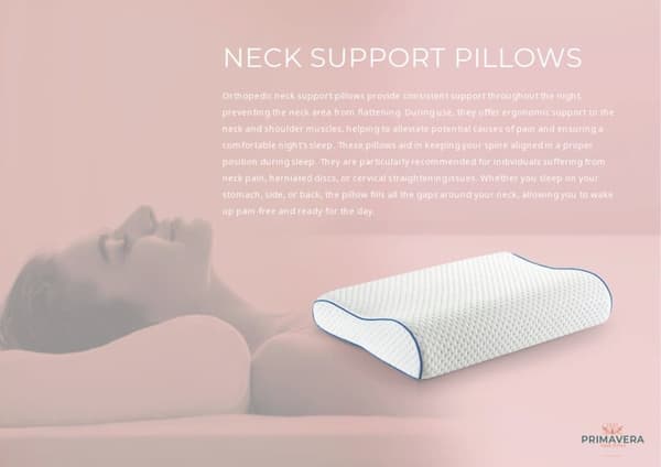 Primavera Ortopedisk Neck support sovkudde – Smärtfri Sömn med Intelligenta Stöd från Primavera kudde