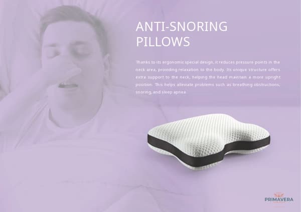 Primavera Visco Anti-Snoring sovkudde – Andas Fritt, Sov Djupare  ,Tyst, Sval och Smärtfri-Memoryfoam kudde