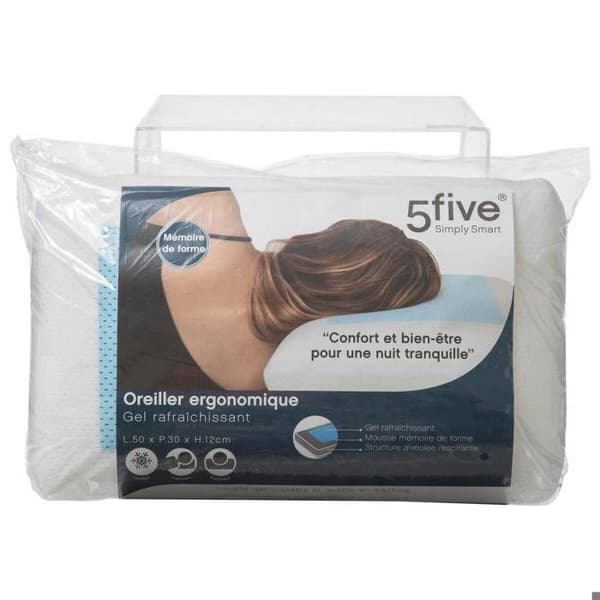 5five - gel memory kudde 50x30cm