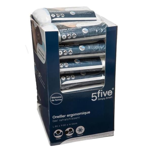 5five - gel memory kudde 50x30cm
