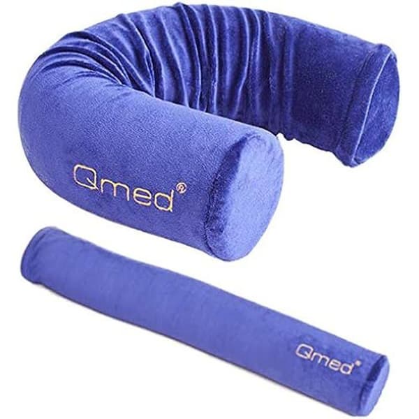 Kudde - Qmed - Flex Pillow Bolster - 10 cm x 63,5 cm - Memory foam - Polyesteröverdrag