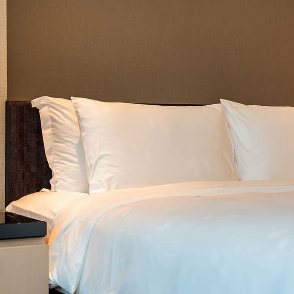 Oreiller percale Quality Gel - DOULITO - 50x70 cm - Silikfiber - Vit