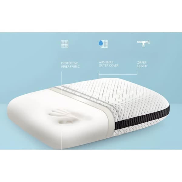 Primavera Memory Foam Sovkudde - Kudde med Ergonomic Stöd och Anpassningsbart Memoryskum