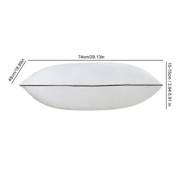 Justerbar ortopedisk ergonomisk nackkudde - CER - Vit - Rektangulär - 48 x 74 cm