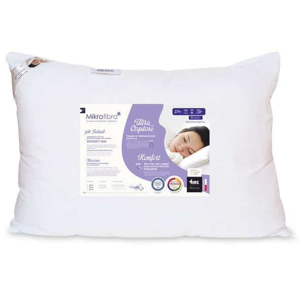 Anti-allergisk kudde mjuk 50x60 AMZ mikrofiber vit