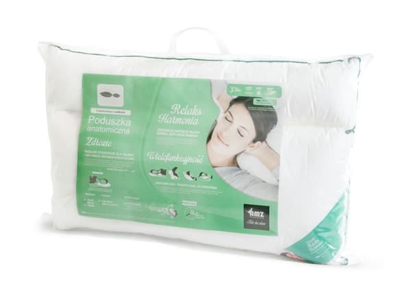 Anatomisk mikrofiberpude med AMZ 70x80 rulle