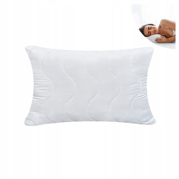 Pude 50x70 til sove anti-allergisk hvid quiltet producent