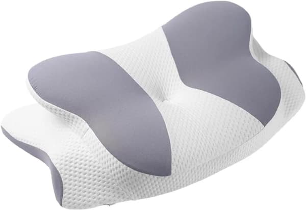 Fjärilsformad nackkudde, ergonomisk memory foam-kudde med nackstöd, passar alla sovpositioner Mörkgrå