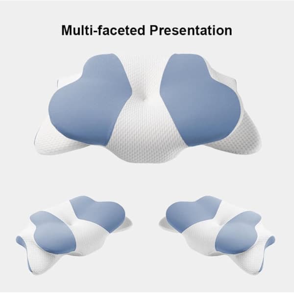 Fjärilsformad nackkudde, ergonomisk memory foam-kudde med nackstöd, passar alla sovpositioner