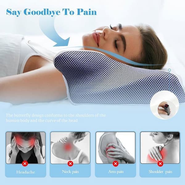 Ergonomisk cervikal kudde Memory Foam Kudde Ortopedisk kudde Anti Snarkning Smärtkvalster 50*30*11cm