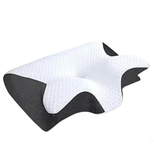 Nakkepude, Memory Foam Fyld, Ergonomisk Støtte,sort