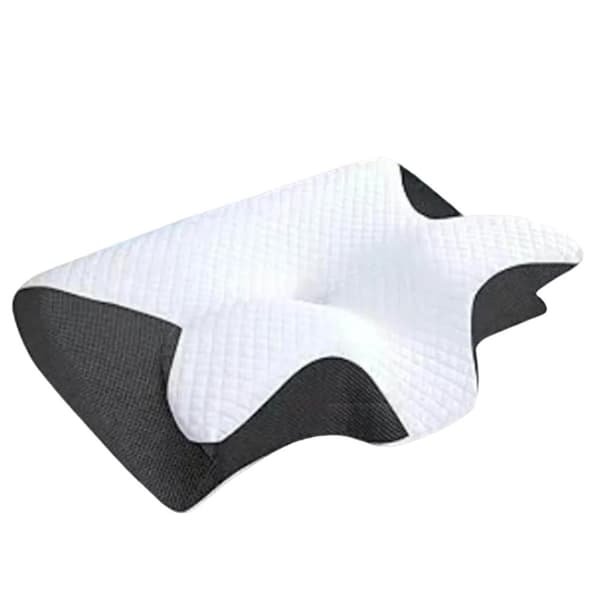 Nakkepude, Memory Foam Fyld, Ergonomisk Støtte,sort