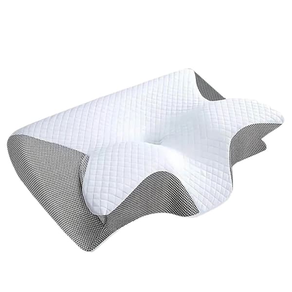 Nackkudde, minnesskumfyllning, ergonomiskt stöd,Ljusgrå