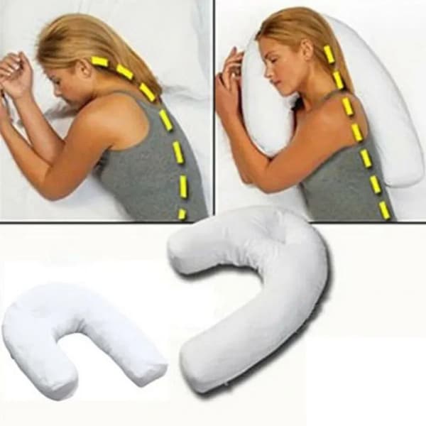 U-formad kudde, ergonomisk design, hypoallergeniskt material,ingen, 1st