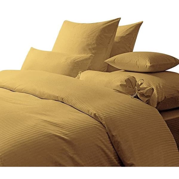 Satin CP-ST-2P Duvet 2 Platser, i Polyester, 2 Personer, 250 x 200 x 3 cm, Gul - CP-ST-giallo-2P