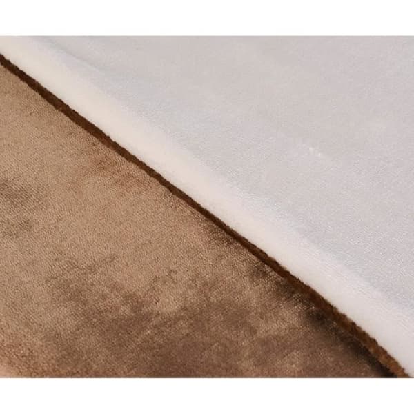 Gözze Vändbar Sänglinne, Cashmere Touch, Mikrofiber, Taupe-Wollweiß, 135 x 200 cm - 40028-71-3500