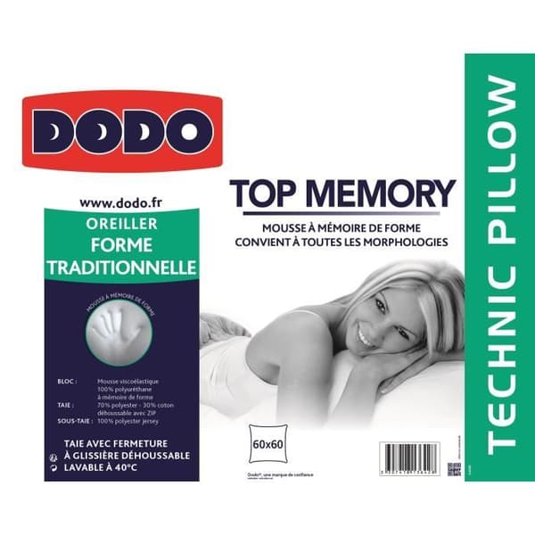 DODO TOP MEMORY kudde 60x60cm