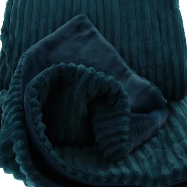 Gözze Corduroy Effekt filt, polyester, bensin, 57 x 38 x 15 cm - 40067-54-150200