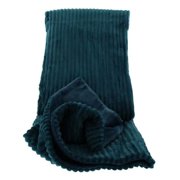 Gözze Corduroy Effekt filt, polyester, bensin, 57 x 38 x 15 cm - 40067-54-150200