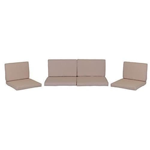 beo Lounge Ersättningskudde för Monaco Exchange Group Kit Vattentät kuddsats om 8, 5 cm tjock, beige