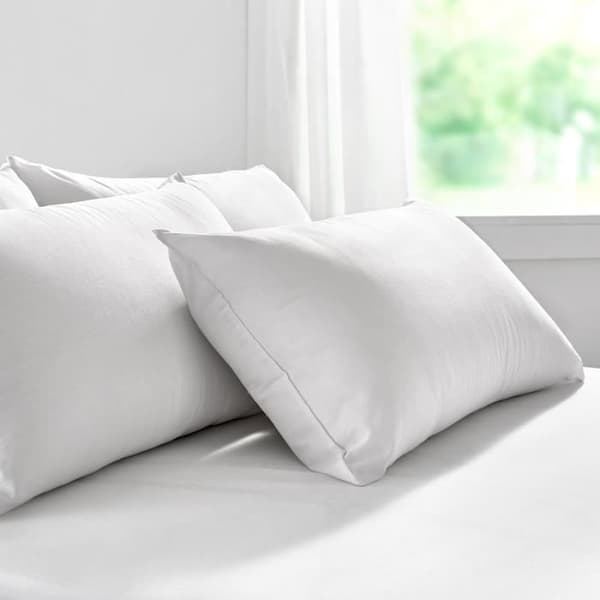 Pikolin Home - 2 x Fiberkudde med anti-kvalster bomullsöverdrag - 60x60cm