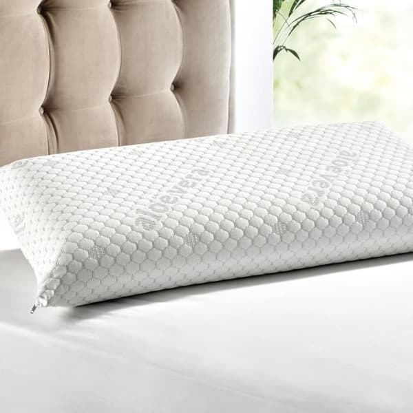 PIKOLIN HOME visco kudde med Aloe vera och dubbelt örngott - 75x35cm