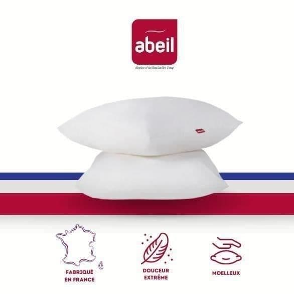 ABEIL Sæt med 2 bløde hynder - 60 x 60 cm - Hvid