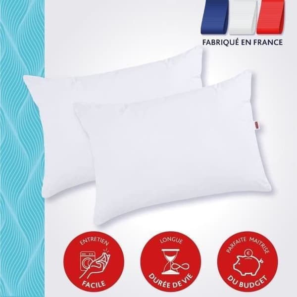 DODO Set med 2 trendiga kuddar 50x70 cm - 100% polyester