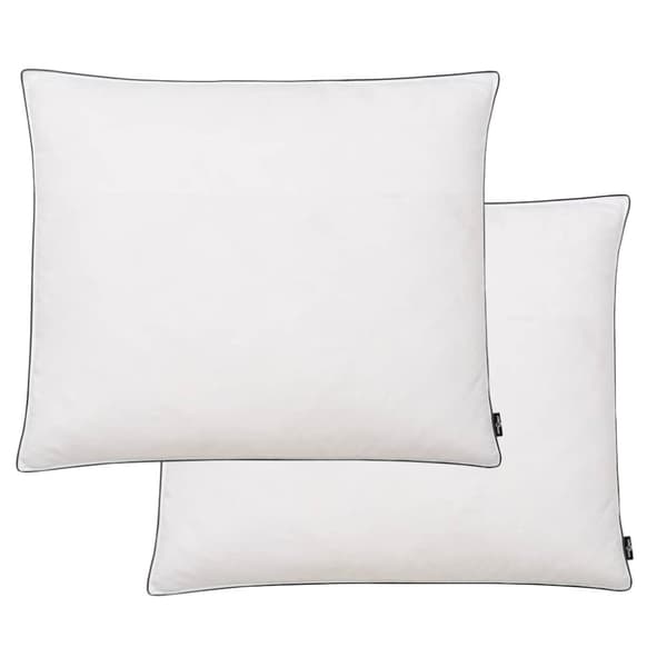 Kuddar 2 st dun-/fjäderstoppning tung 70x60 cm vit