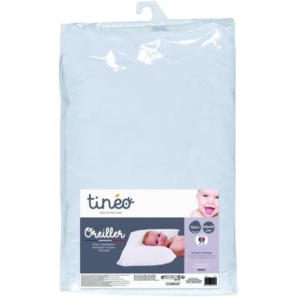 TINEO - Babypude 40x60cm - Maskinvaskbar - Lavet i Frankrig - Fra 12 måneder