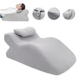 Pikkukuva 1 / 2: Kasvoille Suunnattu Tyyny, Ergonominen Muotoilu, Monikäyttöinen Tuki,Harmaa, 61 36.5 24CM