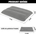 Miniatyrbild 3 av 6: Lollanda Uppblåsbar Resekudde 2-pack, Uppblåsbar Kudde i Plysch/PVC - Kompakt Kudde för Camping och Resor