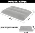 Miniatyrbild 2 av 6: Lollanda Uppblåsbar Resekudde 2-pack, Uppblåsbar Kudde i Plysch/PVC - Kompakt Kudde för Camping och Resor