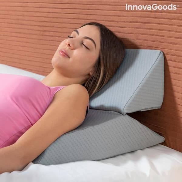 InnovaGoods Triangulär dubbelkil multipositionskudde med Memory foam Threllow