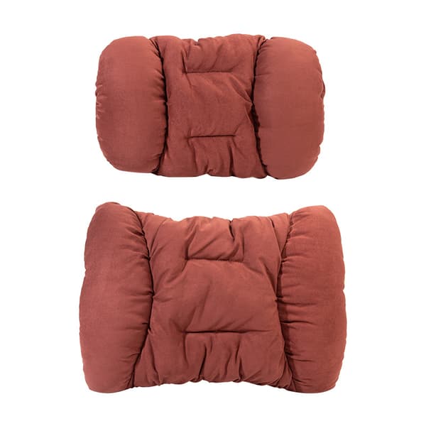 INF Bil Lumbar Support Putepakke - Hodestøtte + Lumbar Support Rød
