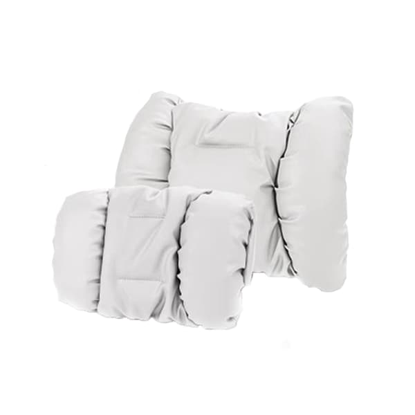 INF Bil Lumbar Support Cushion Pillow Set - Hodestøtte + Lumbar Hvit
