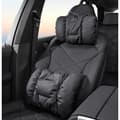 Miniatyrbilde 3 av 4: INF Bil Lumbar Support Cushion Pillow Set - Hodestøtte + Lumbar Sort
