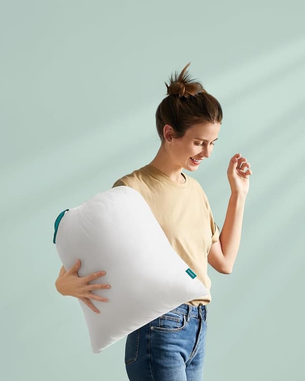 Kuddar 40 x 80 cm, set om 2, fyllning 800 g, tygyta av mjuk, borstad polyester, kudden kan lappas
