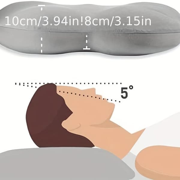 OBOSOE 3D ortopædisk memory foam pude – ergonomisk nakkestøtte og dyb søvn