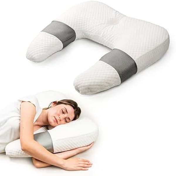 InnovaGoods U Ergonomisk viskoelastisk lateral hållningskudde - Minskar trycket - Bättre vila