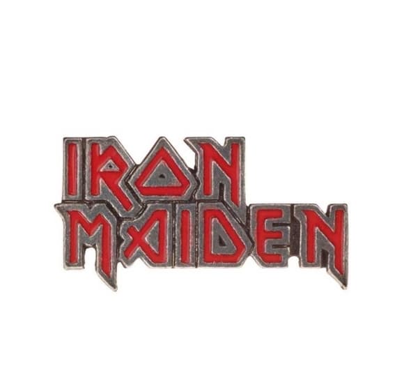 Iron Maiden Pin Badge: Enamelled Logo