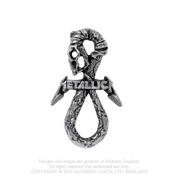 Metallica Pin Badge: Snake