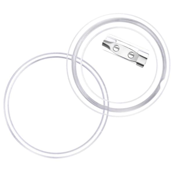 vidaXL Buttonssett med nål 100 sett akryl 44 mm