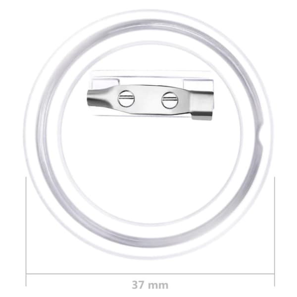 vidaXL Buttonssett med nål 100 sett akryl 37 mm