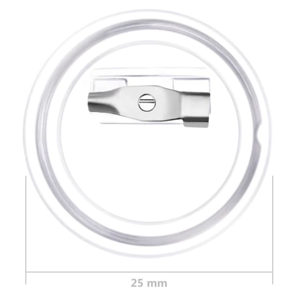 vidaXL Knappar med nålar 100 uppsättningar akryl 25 mm