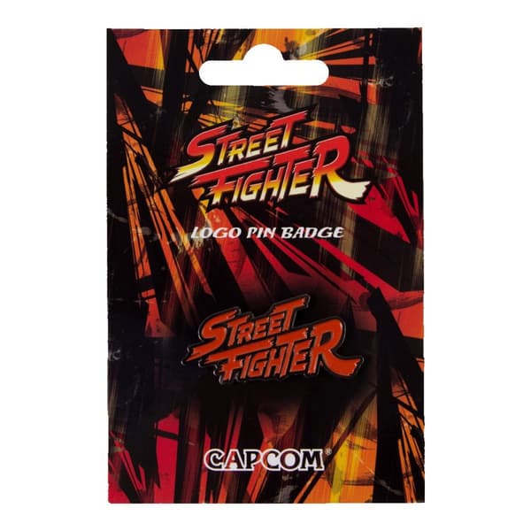 Street Fighter Logo Pin Licensierad Capcom