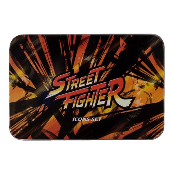 Street Fighter Icons set 5 pins i samlarbox Capcom