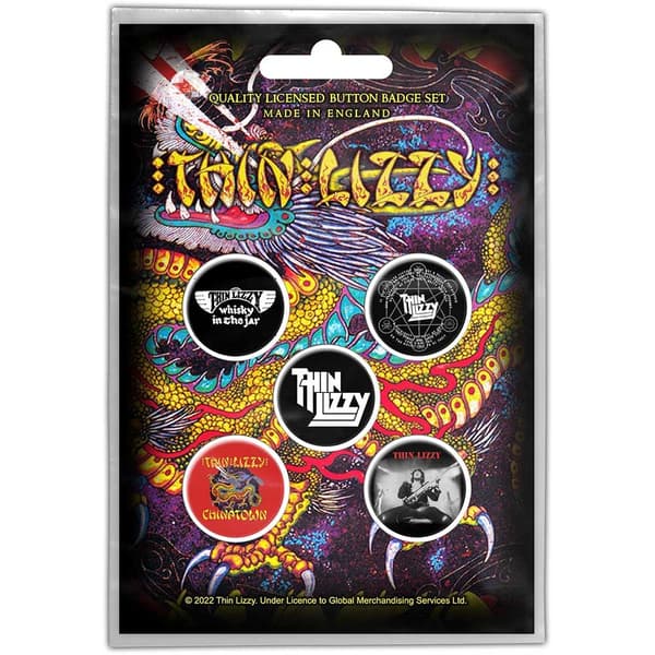 Thin Lizzy Button Badge Pack: Chinatown