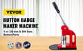 Miniatyrbillede 6 af 11: Button Badge Maker Sæt - 25-75mm Matricer, Ergonomisk Håndtag & Robust Base