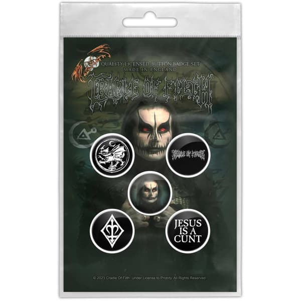 Cradle Of Filth  Button Badge Pack: Hammer Of The Witches/Dani